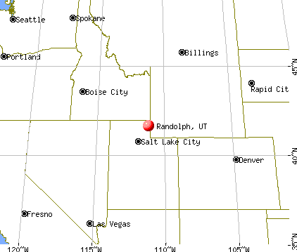 Randolph, Utah map