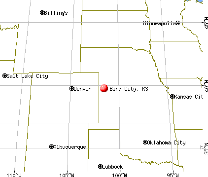 Bird City, Kansas map