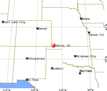 Rolla, Kansas map