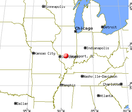 Keyesport, Illinois map