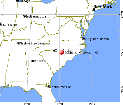 Dobbins Heights, North Carolina map