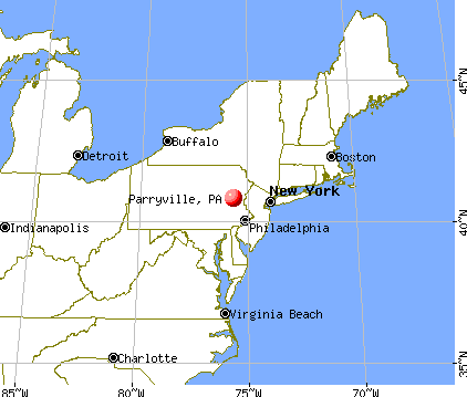 Parryville, Pennsylvania map