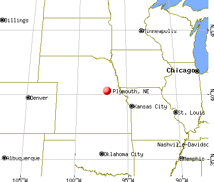 Plymouth, Nebraska map