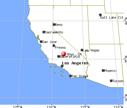 Onyx, California map