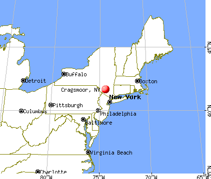 Cragsmoor, New York map