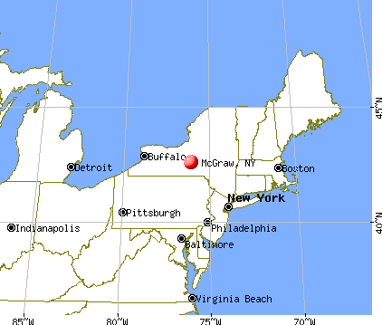 McGraw, New York map