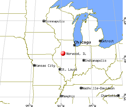 Norwood, Illinois map