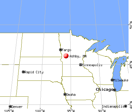 Ashby, Minnesota map