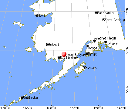 New Stuyahok, Alaska map