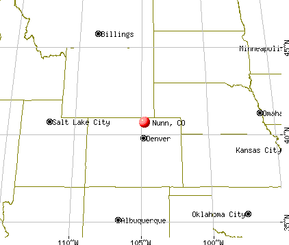 Nunn, Colorado map