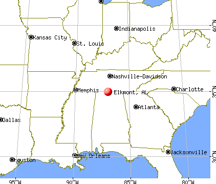 Elkmont, Alabama map