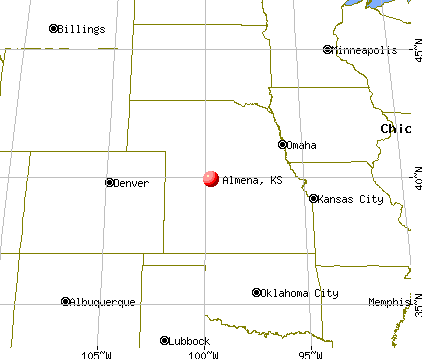 Almena, Kansas map