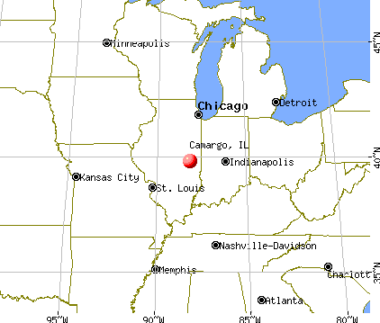 Camargo, Illinois map