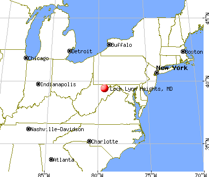 Loch Lynn Heights, Maryland map