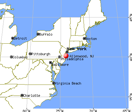 Allenwood, New Jersey map