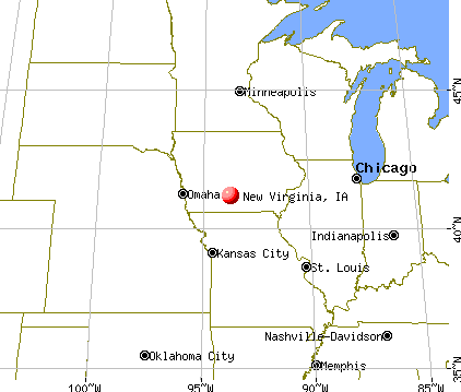 New Virginia, Iowa map