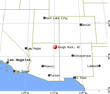 Rough Rock, Arizona map