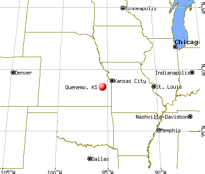 Quenemo, Kansas map