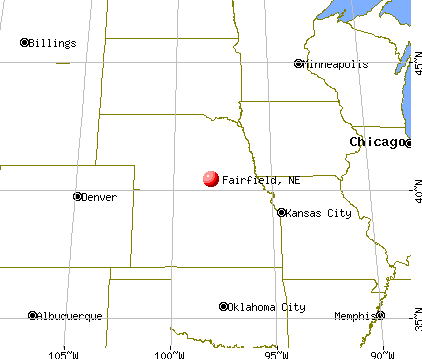 Fairfield, Nebraska map