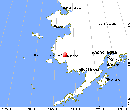 Nunapitchuk, Alaska map