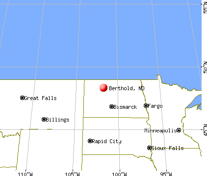 Berthold, North Dakota map