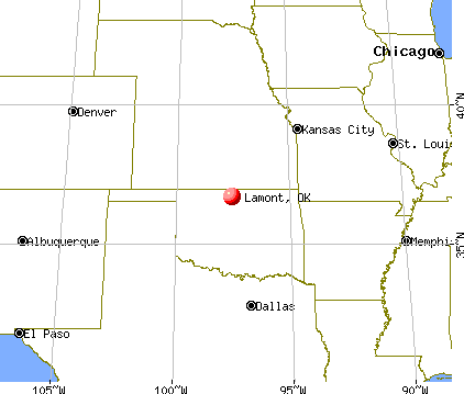 Lamont, Oklahoma map
