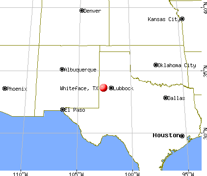 Whiteface, Texas map