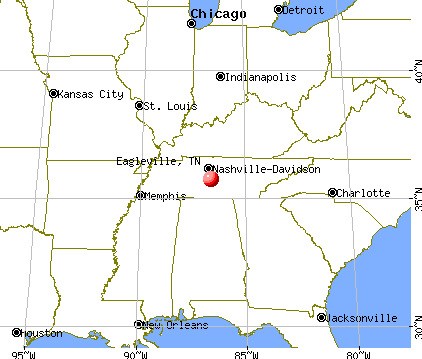 Eagleville, Tennessee map