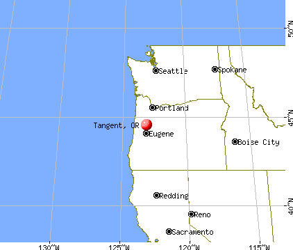 Tangent, Oregon map
