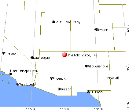 Chilchinbito, Arizona map