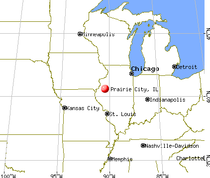 Prairie City, Illinois map