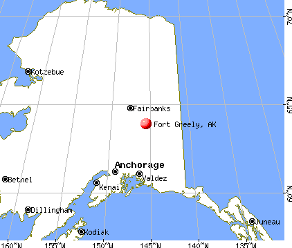 Fort Greely, Alaska map
