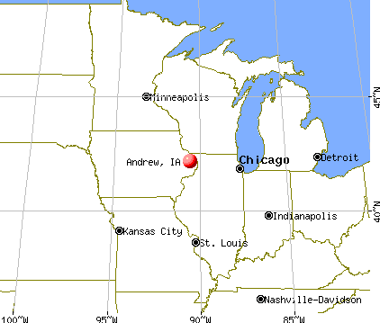 Andrew, Iowa map
