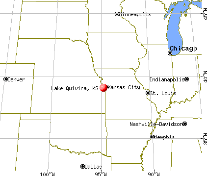 Lake Quivira, Kansas map