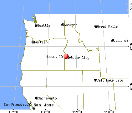 Notus, Idaho map