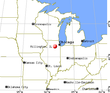Millington, Illinois map