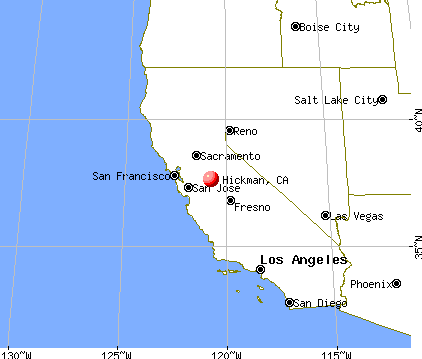 Hickman, California map