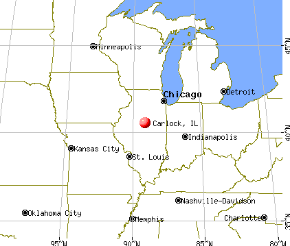Carlock, Illinois map