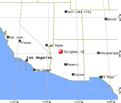 Seligman, Arizona map