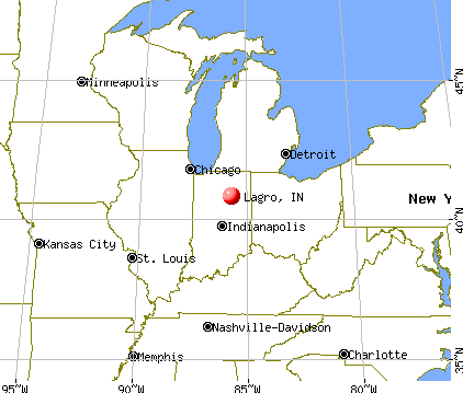 Lagro, Indiana map