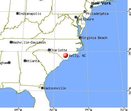 Kelly, North Carolina map