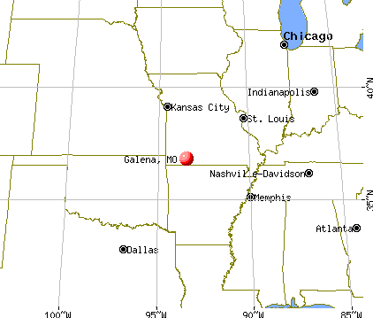 Galena, Missouri map