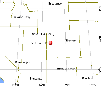 De Beque, Colorado map