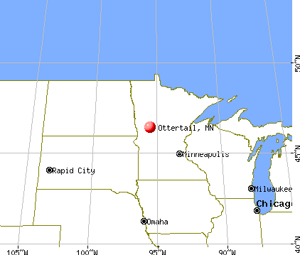 Ottertail, Minnesota map