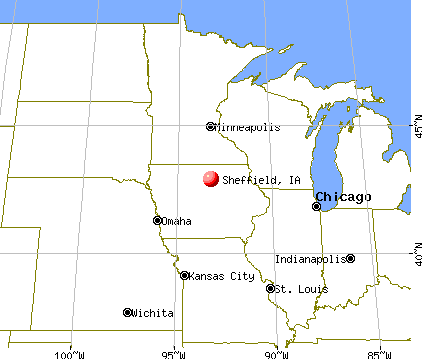 Sheffield, Iowa map