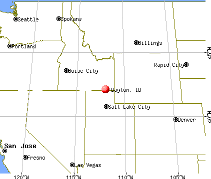 Dayton, Idaho map