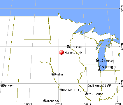 Hanska, Minnesota map