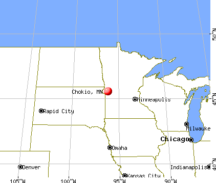 Chokio, Minnesota map
