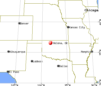 Helena, Oklahoma map