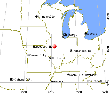 Hopedale, Illinois map